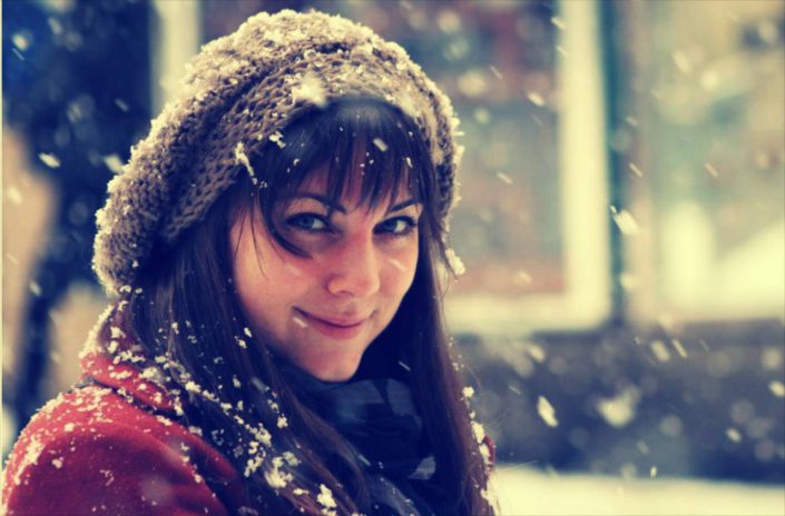 girl snow