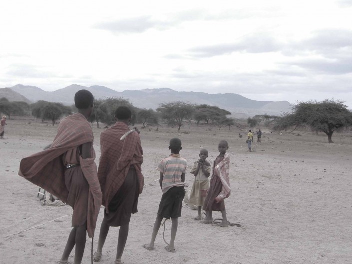 Masai Waiting for Water