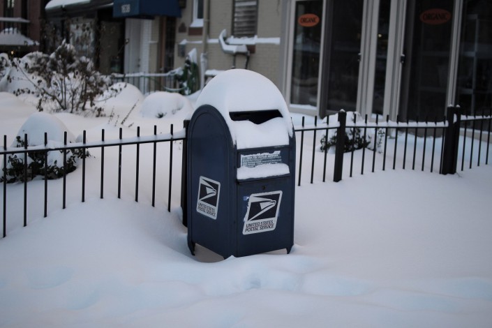 Mail Box in Snow, Washington
